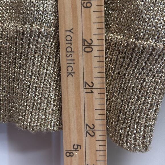 Vintage Valerie Stevens Women Beaded Glam Old Money Cardigan Sweater Size M Gold - Picture 6 of 9